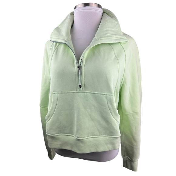 Lululemon Scuba Oversized Half Zip Hoodie Funnel Neck Green Women's Size M/L - Picture 4 of 13